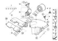 Intake silencer/Filter cartridge/HFM Fuel Preparation System 3 Series bmw-cars 2007 325i 38265