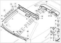 Interior body trim panel for BMW M3 2000