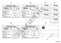 Labels independent heating for BMW 330i 1999
