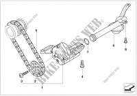 Lubrication system/Oil pump with drive for BMW 745d 2004
