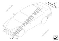 M Performance aerodynamics accessories for BMW 325i 2000