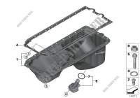 Oil pan for BMW 330i 2008