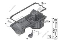 Oil pan for BMW 323i 2008