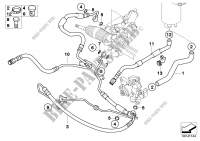 Power steering/oil pipe/Active steering for BMW 525i 2007