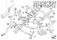 Power steering/oil pipe/Active steering for BMW 545i 2003