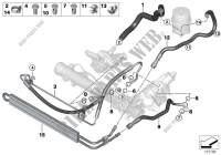 Power steering/oil pipe/Active steering for BMW 335i 2007