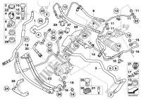 Power steering/oil pipe/dynamic drive for BMW 545i 2002