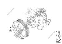 Power steering pump for BMW 525i 2005