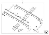 Railing carrier for BMW 320d 1999