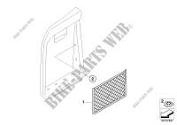 Retrofit: luggage compartment net left for BMW X5 3.0sd 2007