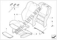 Seat, front, cushion and cover for BMW 645Ci 2003