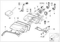 Single components for headlight for BMW 323Ci 1998