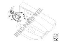 Single parts, Stereo System, door rear for BMW X3 3.0si 2006