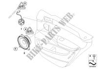 Single parts f rear door hifi system for BMW X5 40iX 2012