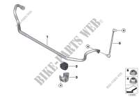 Stabilizer, front for BMW 320d 2009