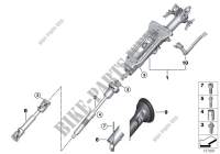 Steering column,mech. / steering spindle for BMW X5 30dX 2009