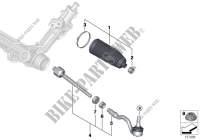 Steering linkage/tie rods for BMW X5 M50dX 2011