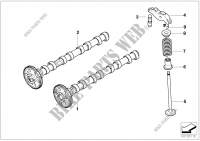 Timing and valve train camshaft for BMW 120d 2003