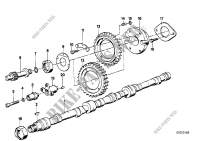 Timing and valve train camshaft for BMW 735i 1979