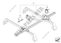 Touring bicycle holder for BMW 525e 1982