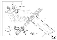 Trailer motorcycle module for BMW 518i 1994