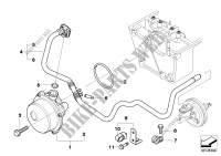 Vacuum pump with tubes for BMW 745d 2004