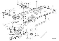 Valves/Pipes of fuel injection system for BMW 323i 1983