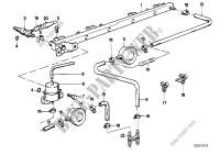 Valves/Pipes of fuel injection system for BMW 320i 1987
