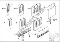 Various comb type connectors for BMW 330i 1999