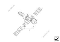 Wheel bolt lock with adaptor for BMW 320d 2004