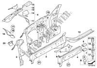 Wheelhouse/engine support for BMW 530d 2002