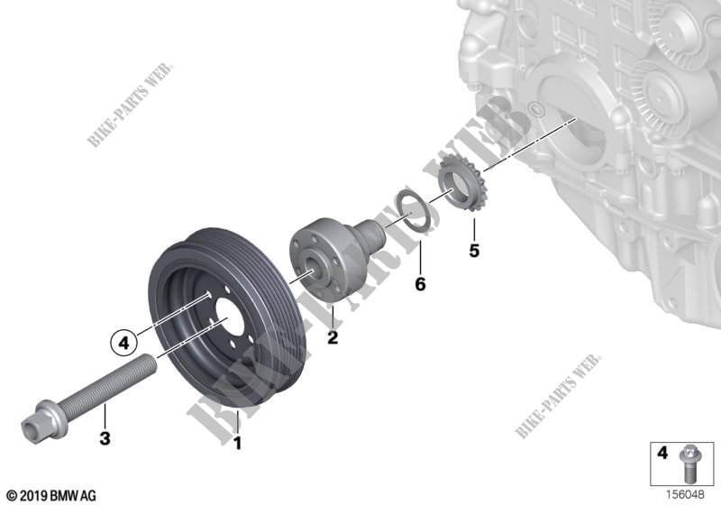 Belt Drive Vibration Damper for BMW X6 35iX 2014