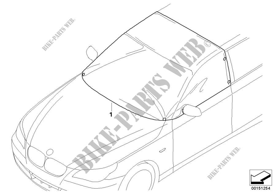 Cover, windscreen / side window for BMW X6 35iX 2014