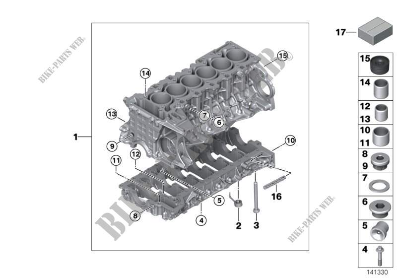 Engine block for BMW 530xi 2004