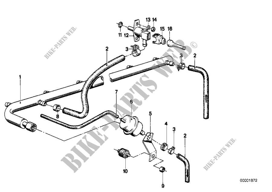 Fuel injection system for BMW 735i 1982