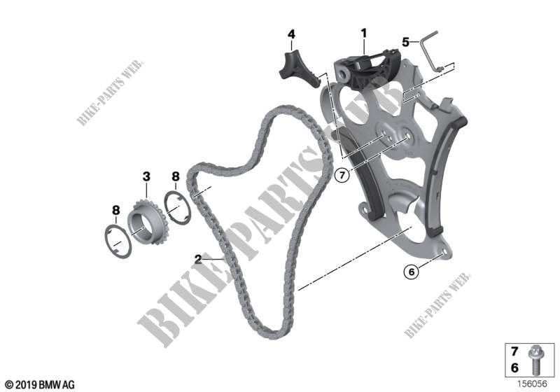 Lubrication system/Oil pump drive for BMW 530xi 2004