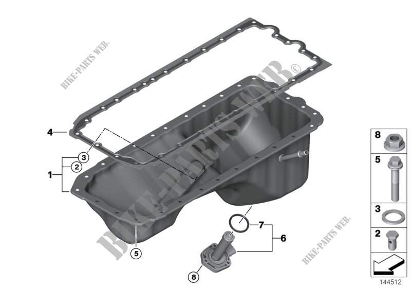 Oil pan for BMW 330i 2004