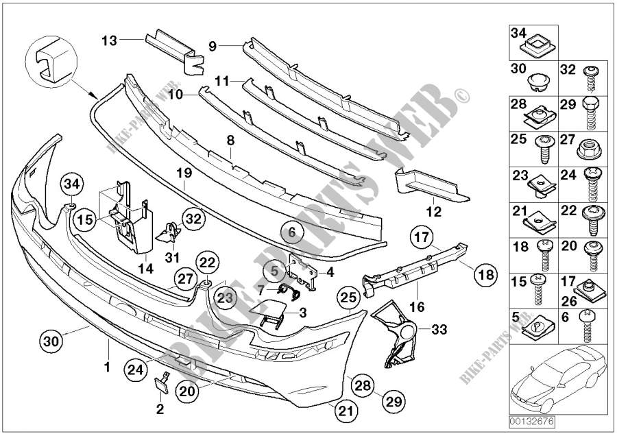Trim panel, front for BMW 760i 2004