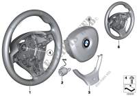 Airbag sports steering wheel multifunct. for BMW 750LiS 2008