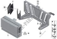 Amplifier / bracket for BMW 750LiX 4.4 2011