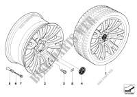 BMW LA wheel, M V spoke 223 for BMW X5 40iX 2012