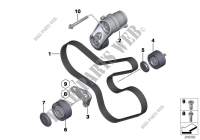 Belt drive alternator/AC/power steering for BMW X6 35iX 2014