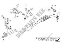 Catalytic converter/front silencer for BMW 525xi 2005