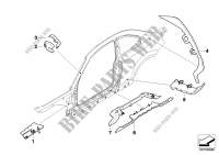 Cavity shielding, side frame for BMW 123d 2008