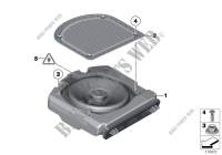 Components central bass for BMW 740d 2012