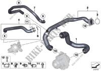 Cooling System Water Hoses for BMW X6 35iX 2009