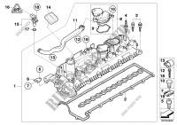 Cylinder head cover for BMW 535d 2007