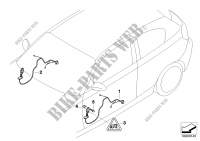 Door cable harness for BMW 120i 2007