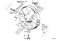 Electric additional fan for BMW 325i 1985
