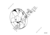 Electric additional fan for BMW 520i 1980